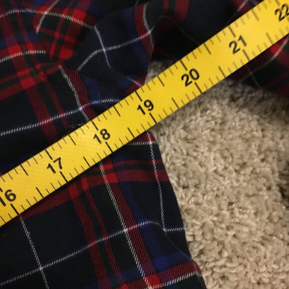 Ralph Lauren Crested Plaid 100% Cotton Flannel Button Down Shirt - Picture 10 of 15